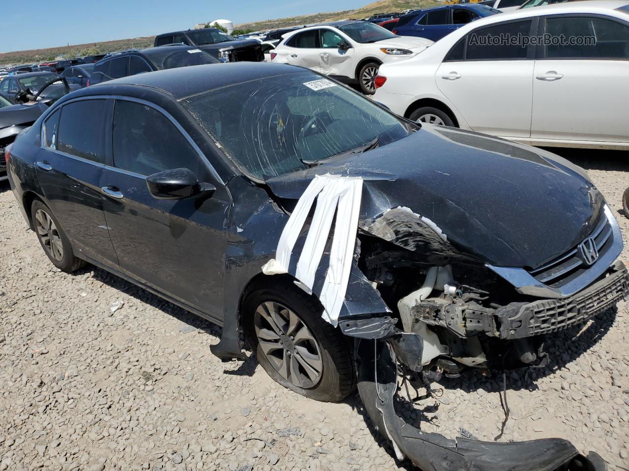 2014 Honda Accord Lx Black vin: 1HGCR2F34EA038401