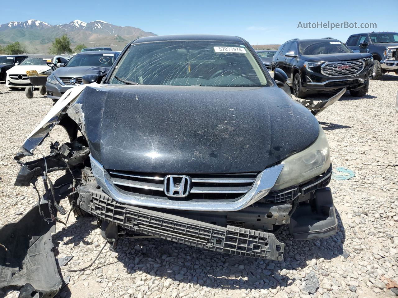 2014 Honda Accord Lx Black vin: 1HGCR2F34EA038401