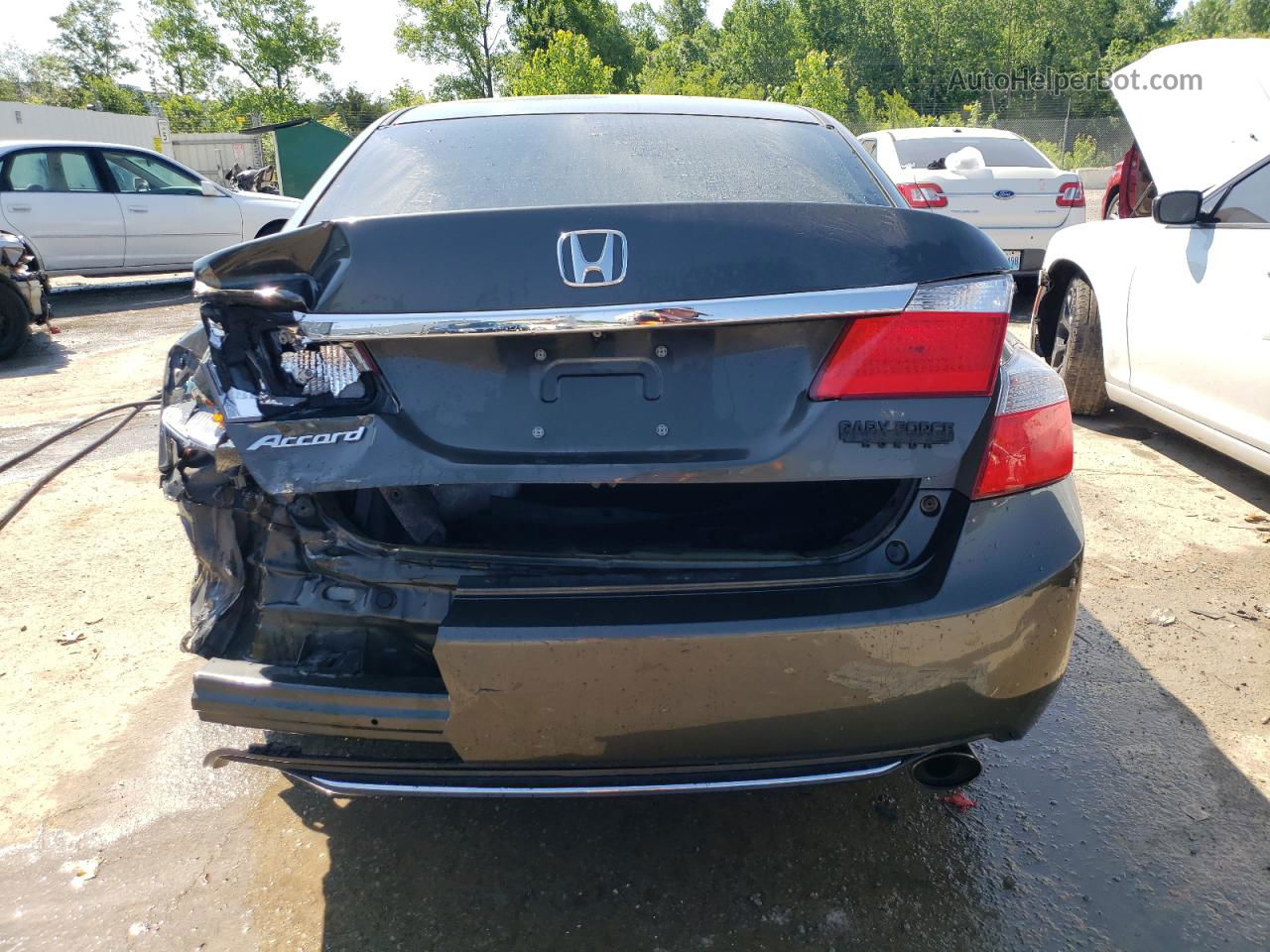 2014 Honda Accord Lx Gray vin: 1HGCR2F34EA073701