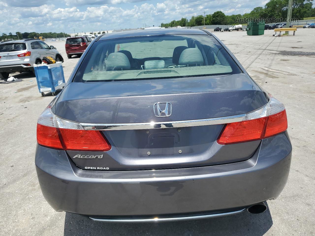 2014 Honda Accord Lx Gray vin: 1HGCR2F34EA081328