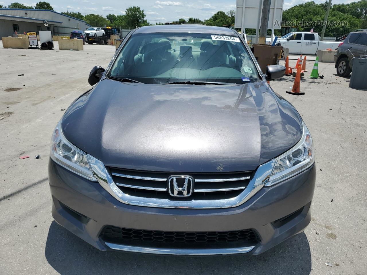 2014 Honda Accord Lx Gray vin: 1HGCR2F34EA081328