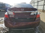 2014 Honda Accord Lx Maroon vin: 1HGCR2F34EA111797