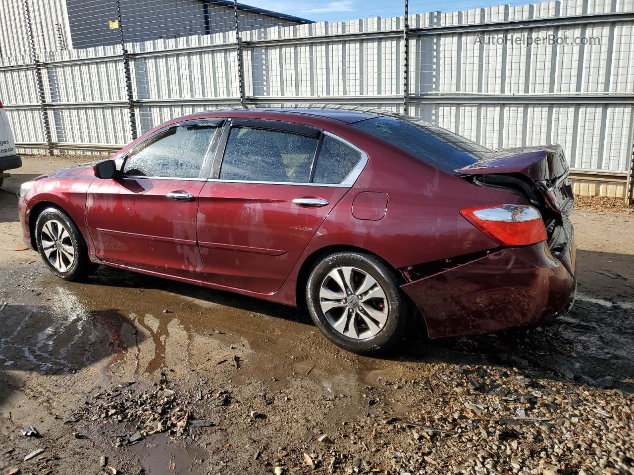 2014 Honda Accord Lx Maroon vin: 1HGCR2F34EA111797