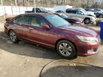 2014 Honda Accord Lx Maroon vin: 1HGCR2F34EA111797