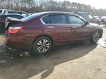 2014 Honda Accord Lx Maroon vin: 1HGCR2F34EA111797