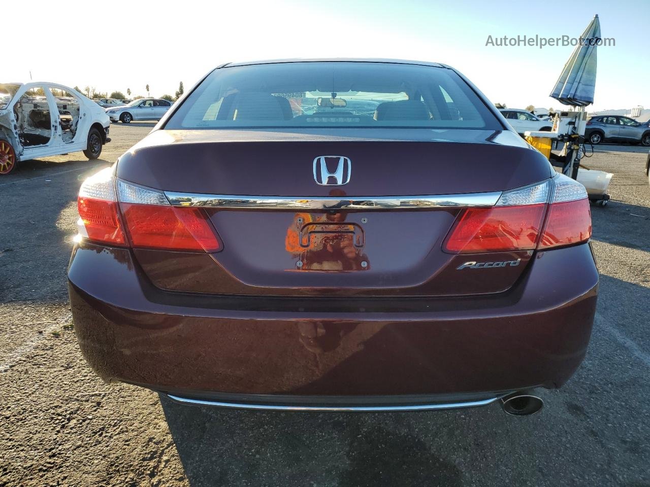 2014 Honda Accord Lx Бордовый vin: 1HGCR2F34EA113629