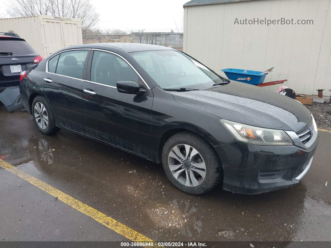 2014 Honda Accord Lx Black vin: 1HGCR2F34EA118376