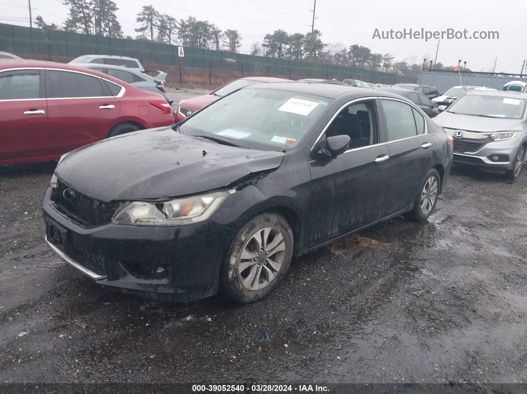 2014 Honda Accord Lx Black vin: 1HGCR2F34EA200382