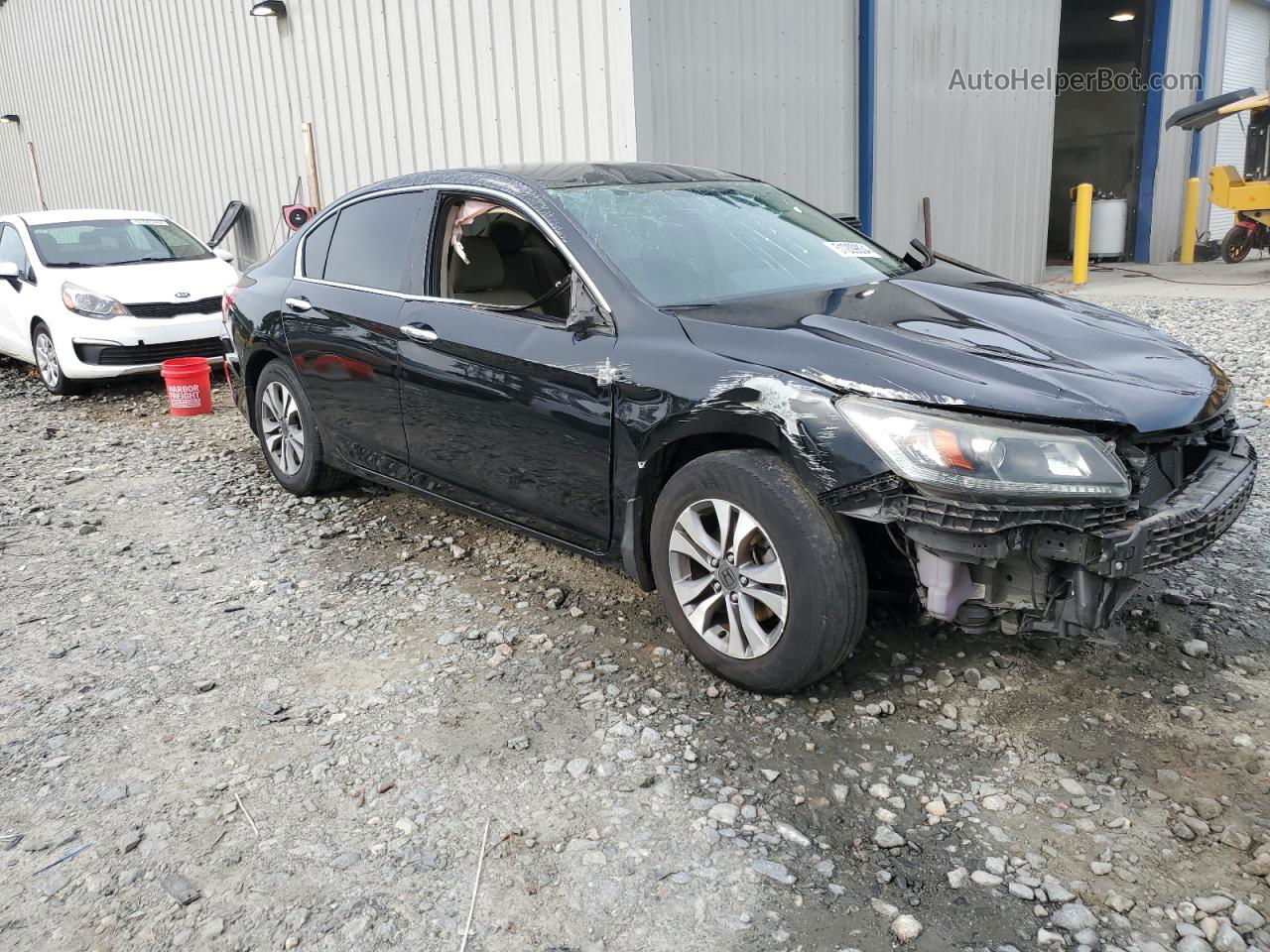 2014 Honda Accord Lx Black vin: 1HGCR2F34EA217215