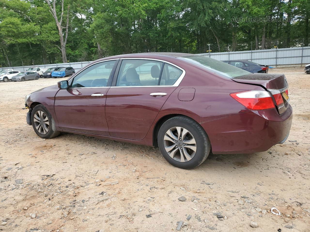 2014 Honda Accord Lx Maroon vin: 1HGCR2F34EA233897