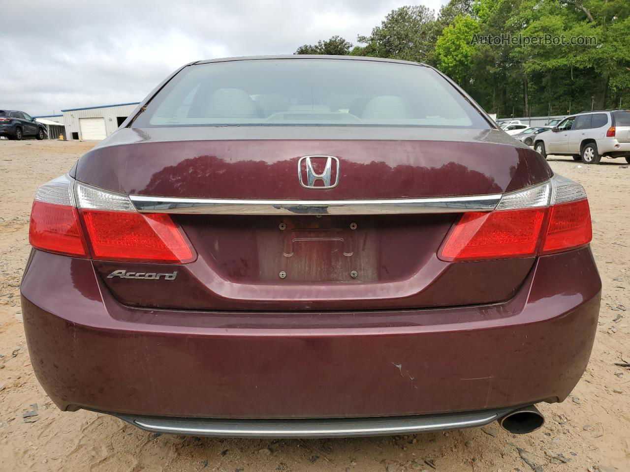 2014 Honda Accord Lx Темно-бордовый vin: 1HGCR2F34EA233897