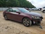 2014 Honda Accord Lx Maroon vin: 1HGCR2F34EA233897