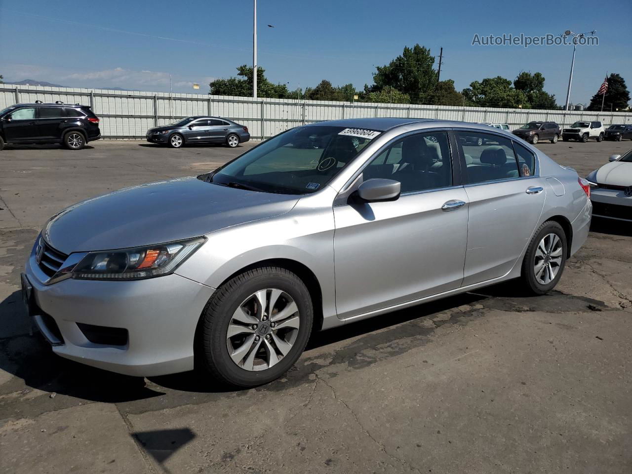 2014 Honda Accord Lx Silver vin: 1HGCR2F34EA262266