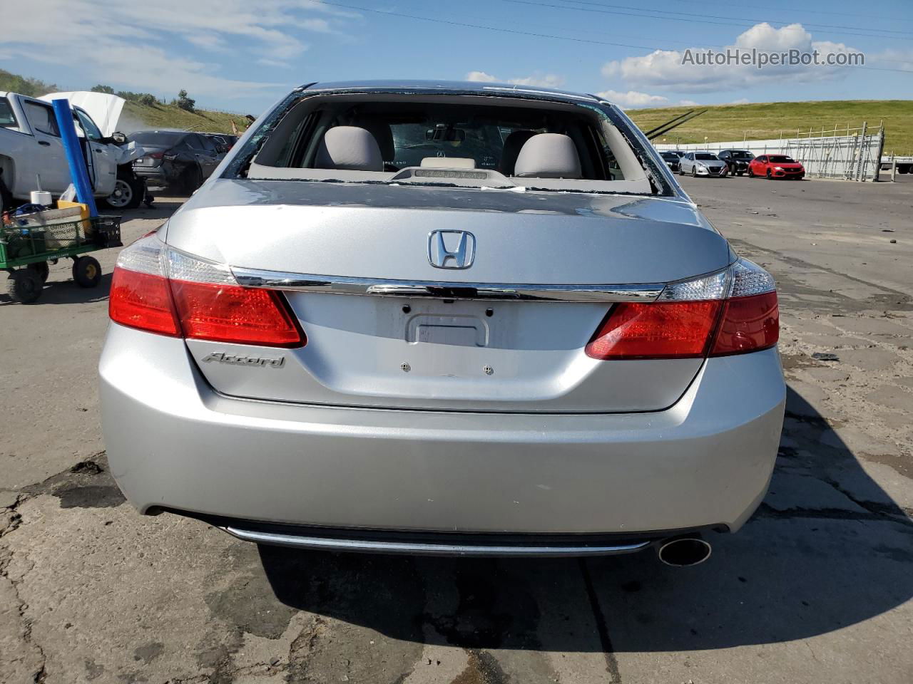 2014 Honda Accord Lx Silver vin: 1HGCR2F34EA262266