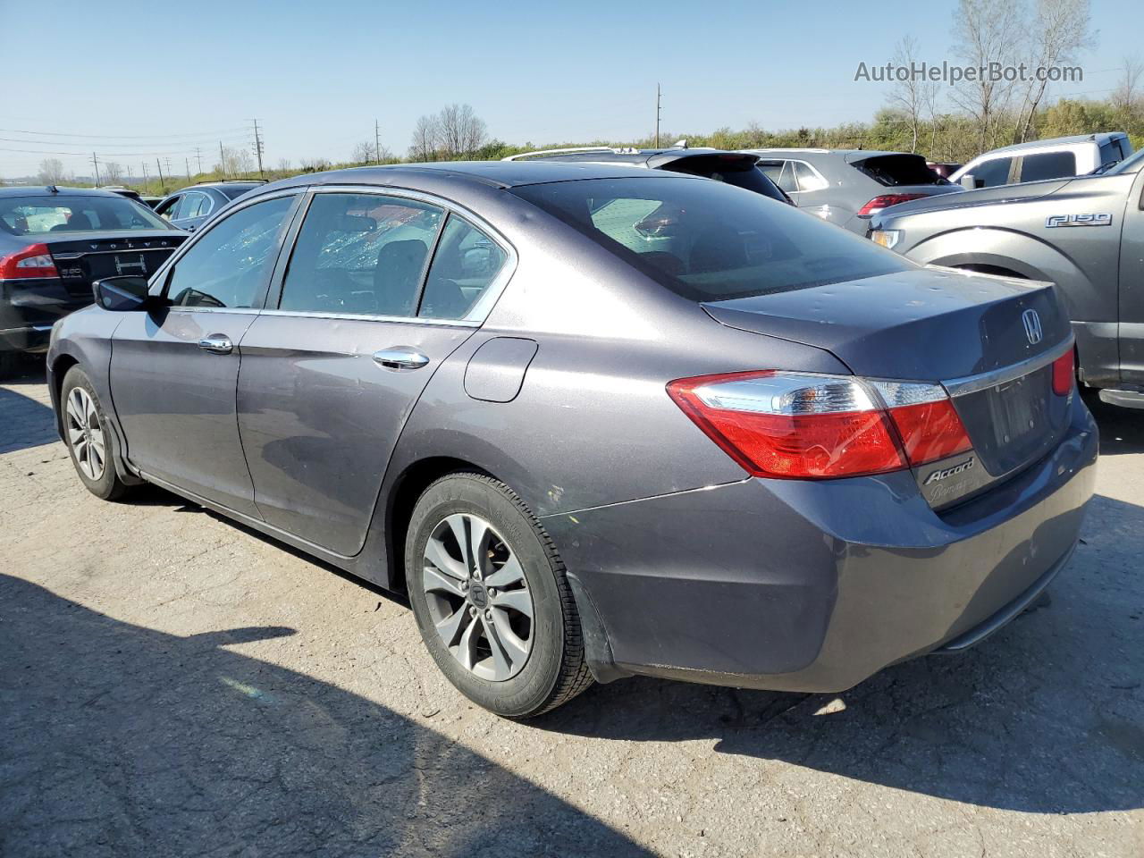 2014 Honda Accord Lx Gray vin: 1HGCR2F34EA267435