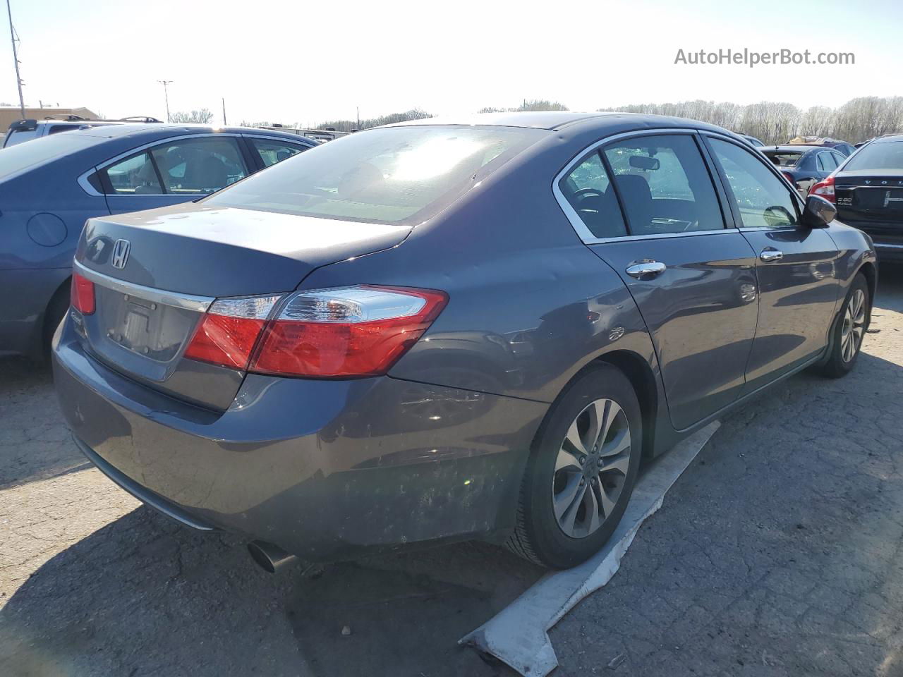 2014 Honda Accord Lx Gray vin: 1HGCR2F34EA267435