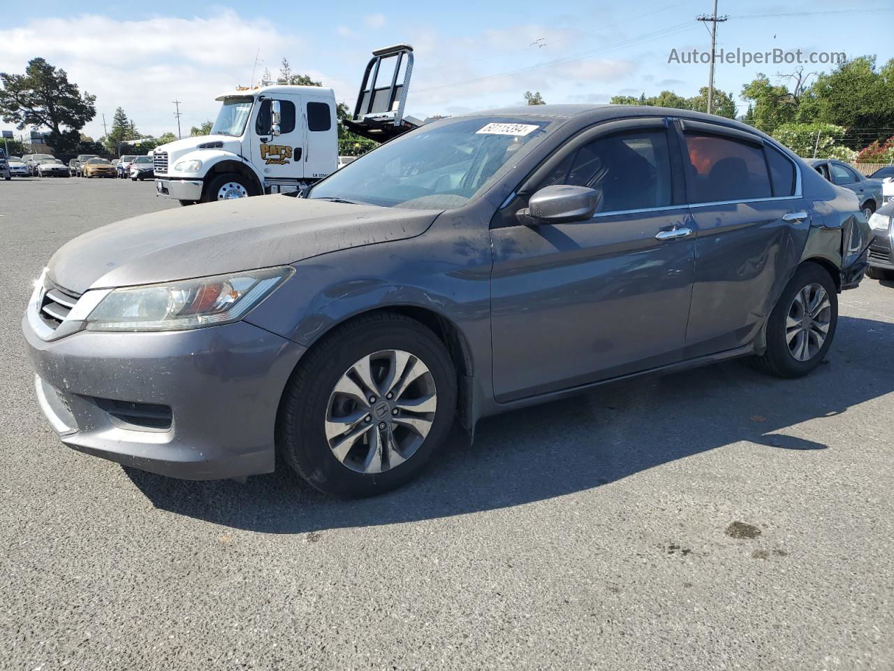 2015 Honda Accord Lx Gray vin: 1HGCR2F34FA084408