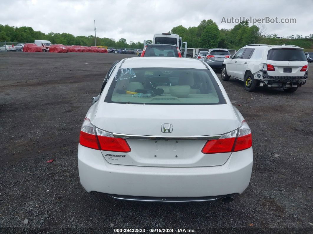 2015 Honda Accord Lx White vin: 1HGCR2F34FA144316