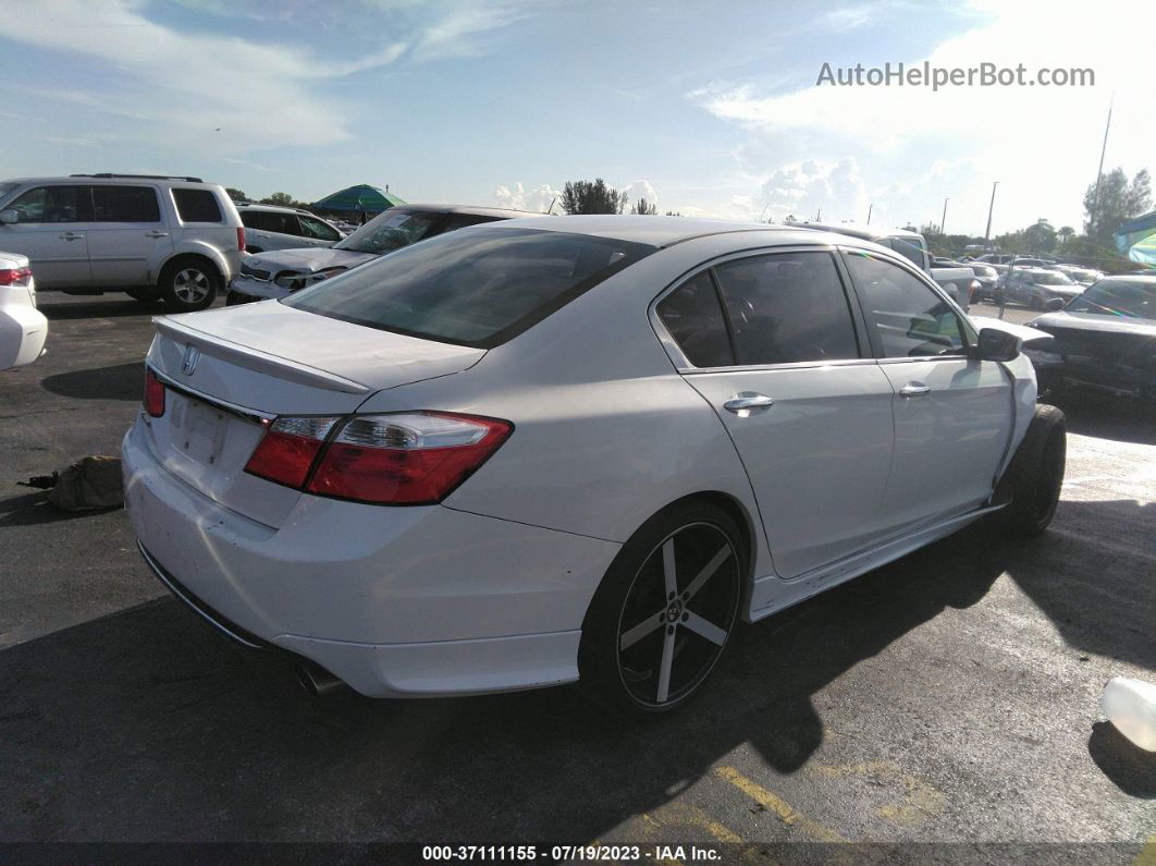 2015 Honda Accord Sedan Lx White vin: 1HGCR2F34FA248823