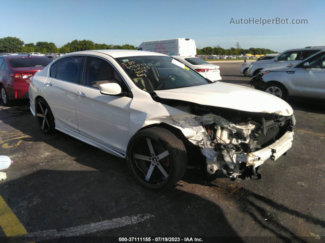 2015 Honda Accord Sedan Lx White vin: 1HGCR2F34FA248823