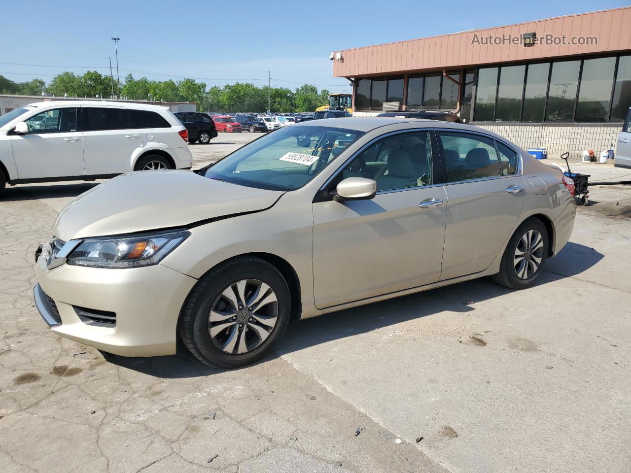 2015 Honda Accord Lx Beige vin: 1HGCR2F34FA249678