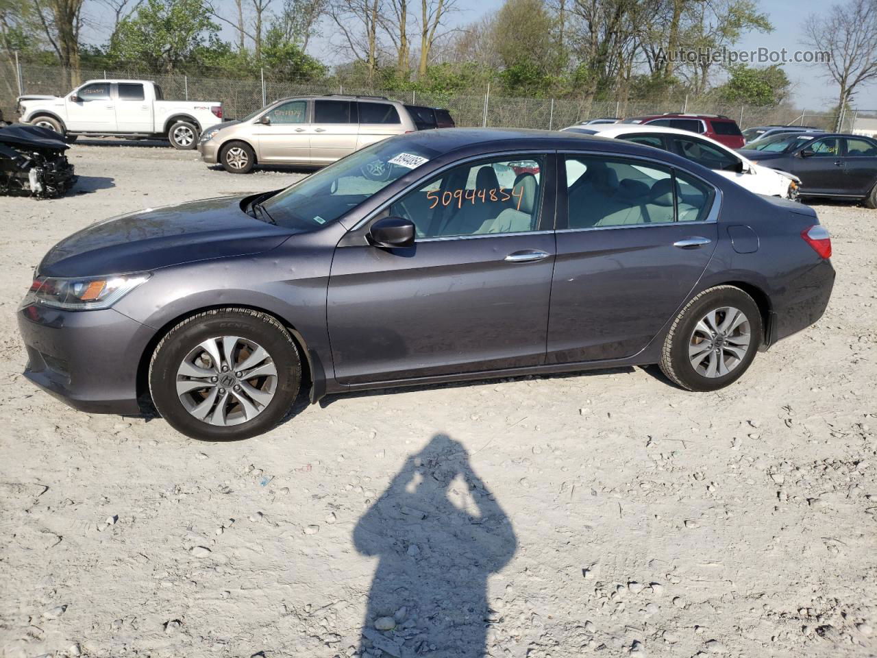 2015 Honda Accord Lx Gray vin: 1HGCR2F34FA262446