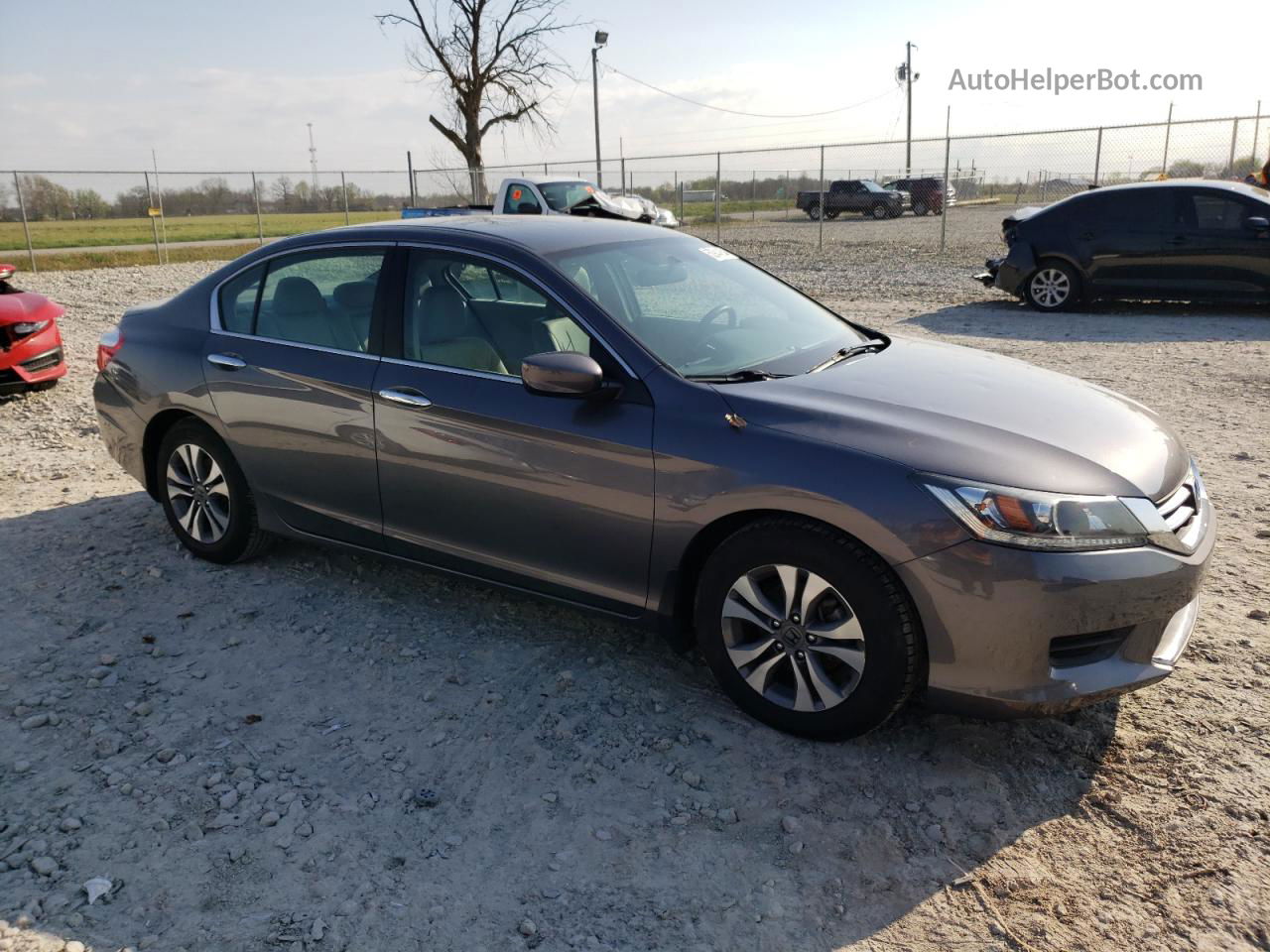 2015 Honda Accord Lx Gray vin: 1HGCR2F34FA262446