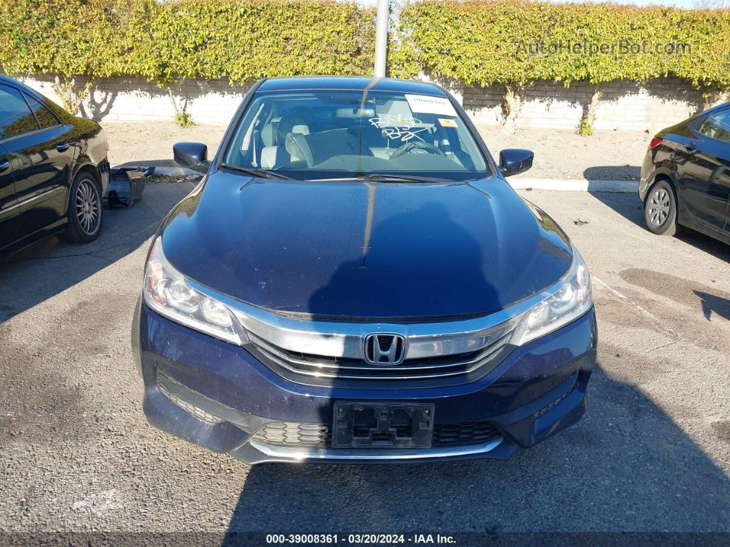 2016 Honda Accord Lx Blue vin: 1HGCR2F34GA161103