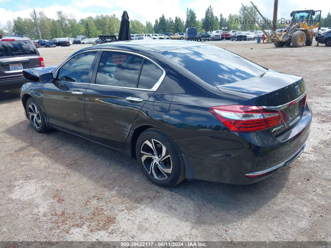 2016 Honda Accord Lx Black vin: 1HGCR2F34GA173154