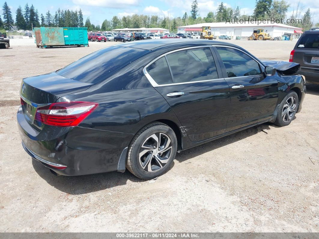 2016 Honda Accord Lx Black vin: 1HGCR2F34GA173154