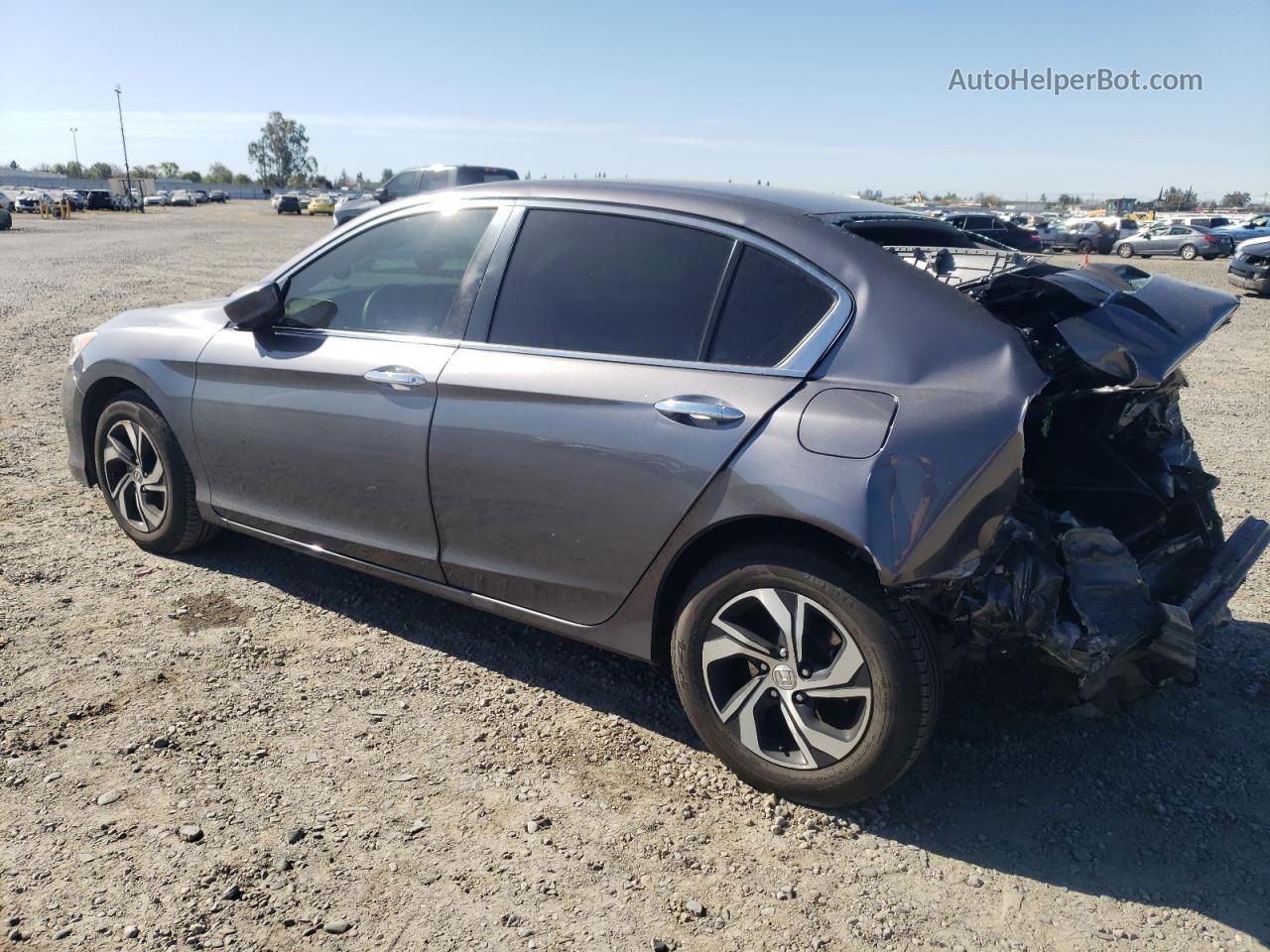 2016 Honda Accord Lx Gray vin: 1HGCR2F34GA235801