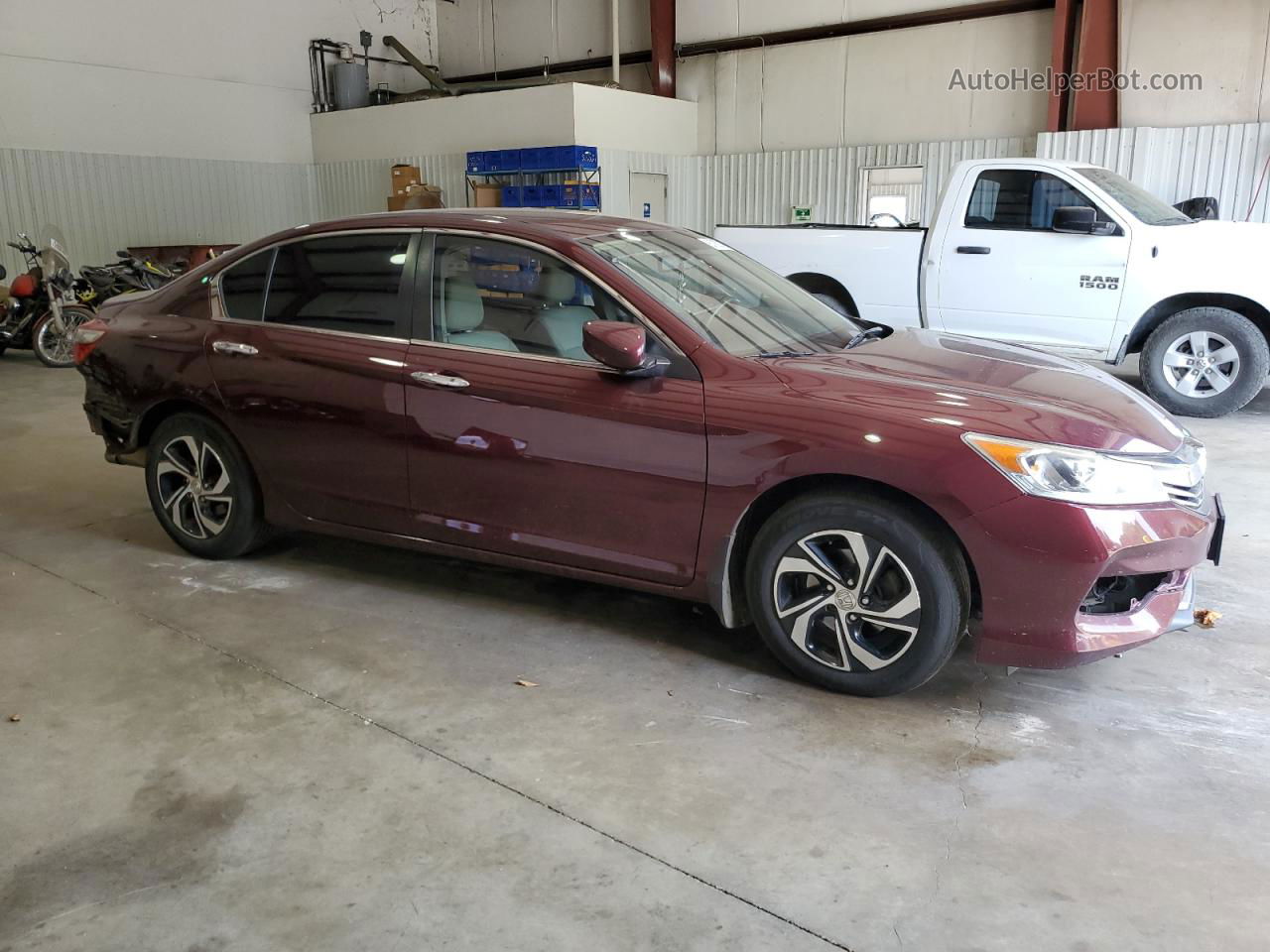 2017 Honda Accord Lx Red vin: 1HGCR2F34HA042467