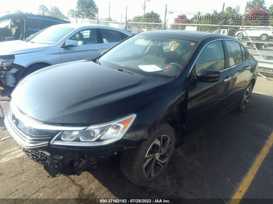 2017 Honda Accord Sedan Lx Black vin: 1HGCR2F34HA054456