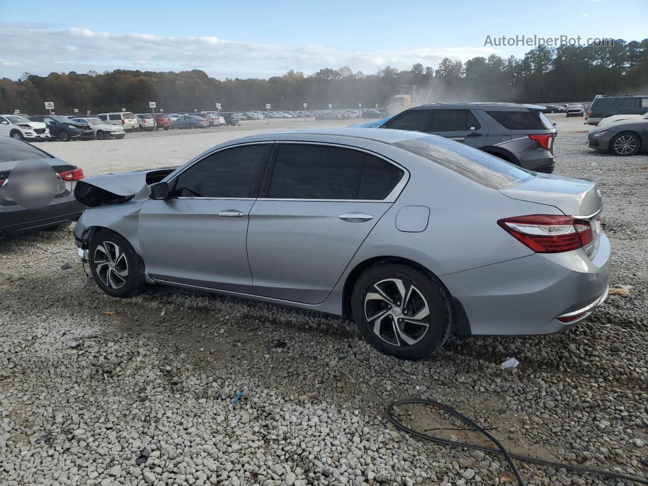 2017 Honda Accord Lx Gray vin: 1HGCR2F34HA107009