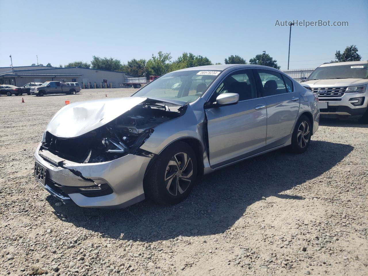 2017 Honda Accord Lx Silver vin: 1HGCR2F34HA108063