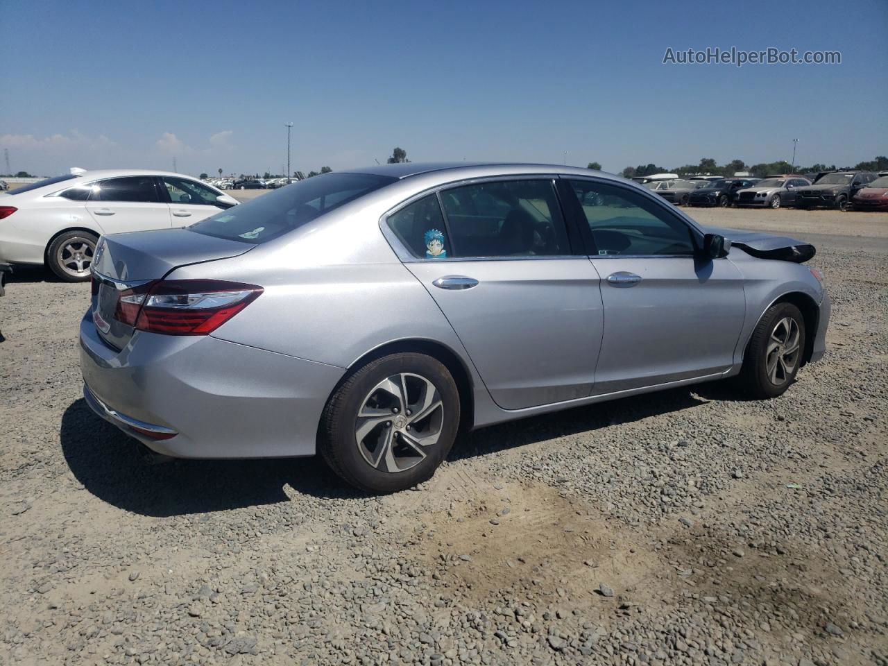 2017 Honda Accord Lx Silver vin: 1HGCR2F34HA108063