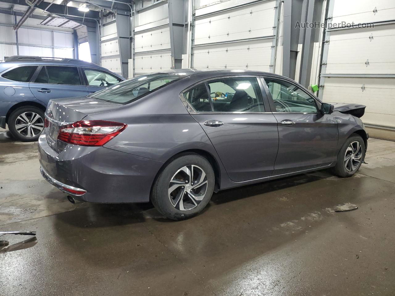 2017 Honda Accord Lx Gray vin: 1HGCR2F34HA122979