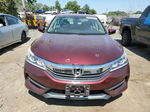 2017 Honda Accord Lx Red vin: 1HGCR2F34HA128460