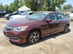 2017 Honda Accord Lx Red vin: 1HGCR2F34HA128460