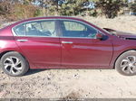 2017 Honda Accord Lx Maroon vin: 1HGCR2F34HA142441