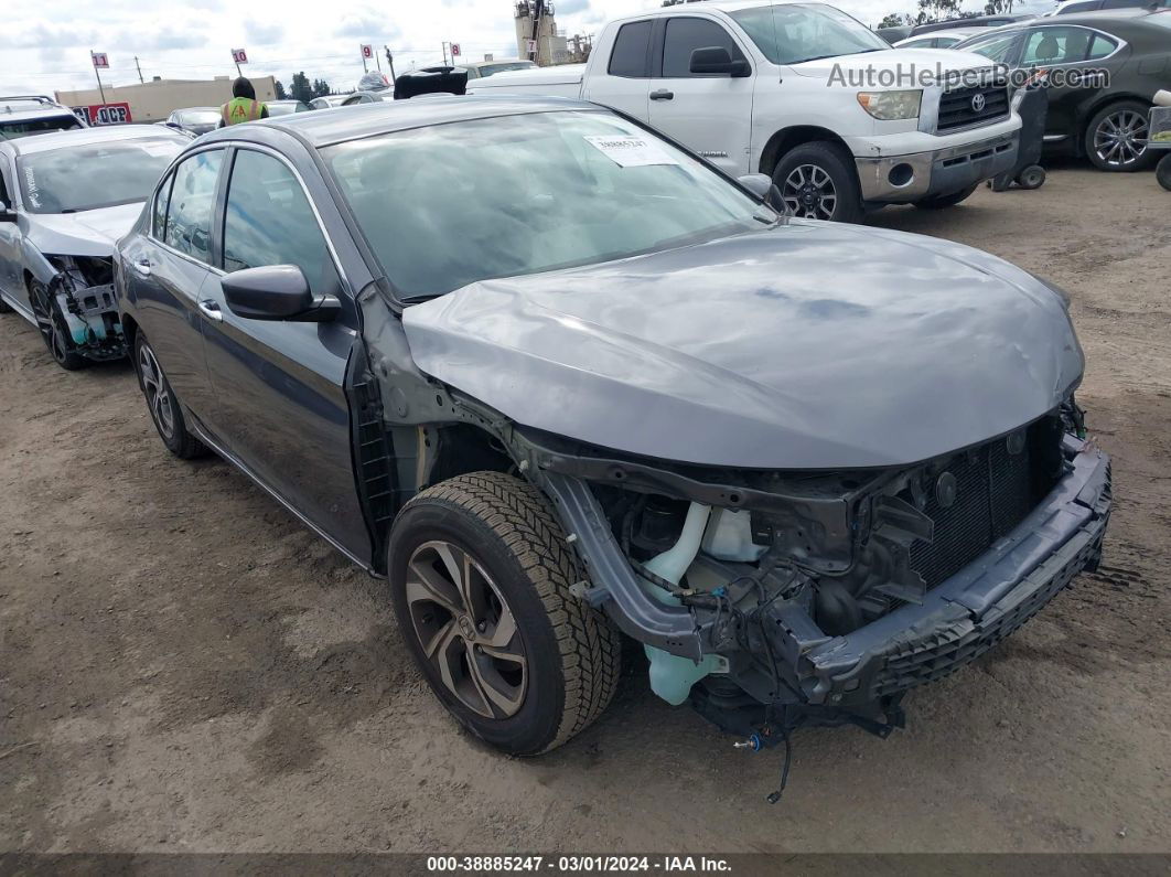 2017 Honda Accord Lx Gray vin: 1HGCR2F34HA184043