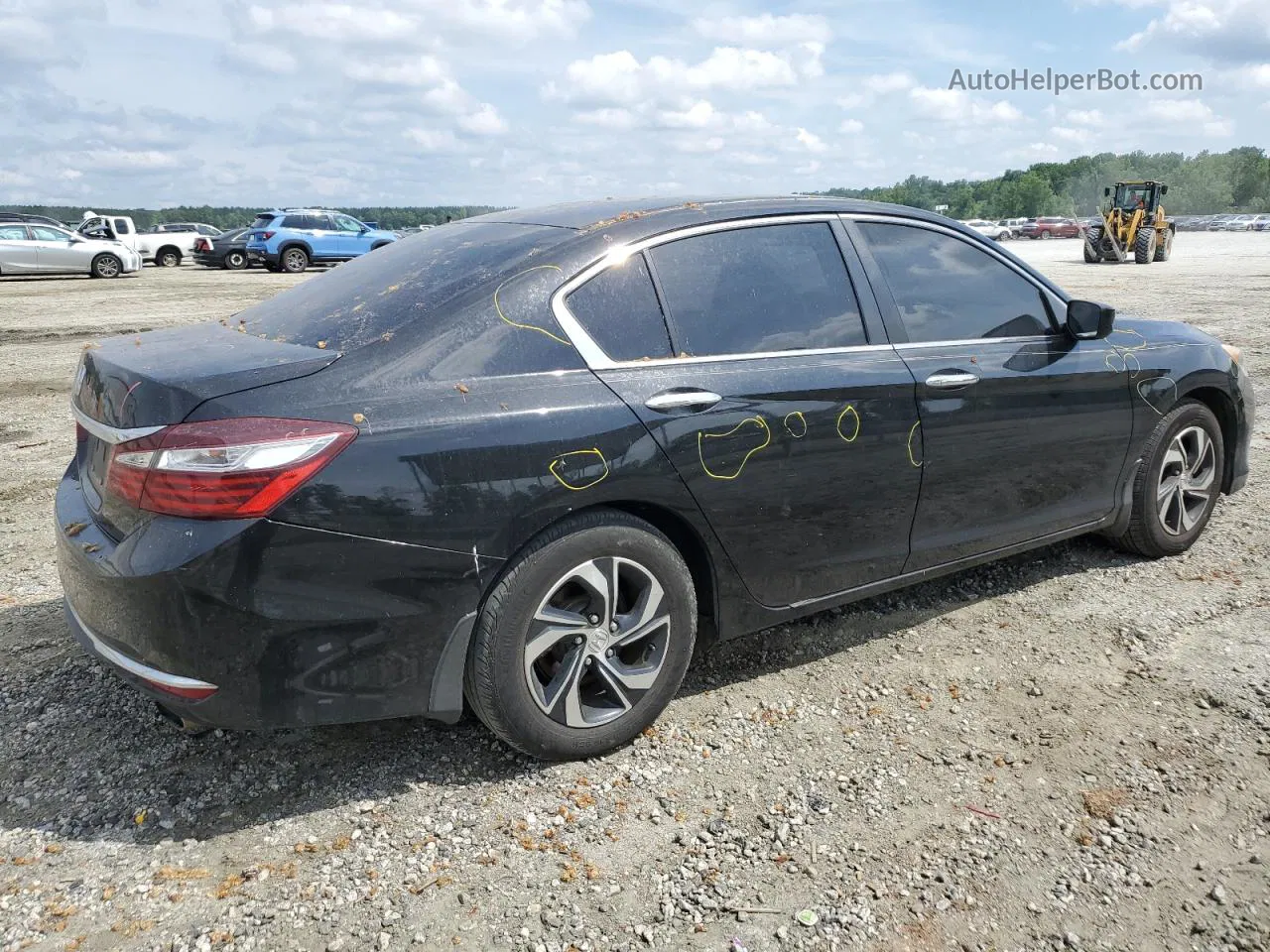 2017 Honda Accord Lx Black vin: 1HGCR2F34HA218532