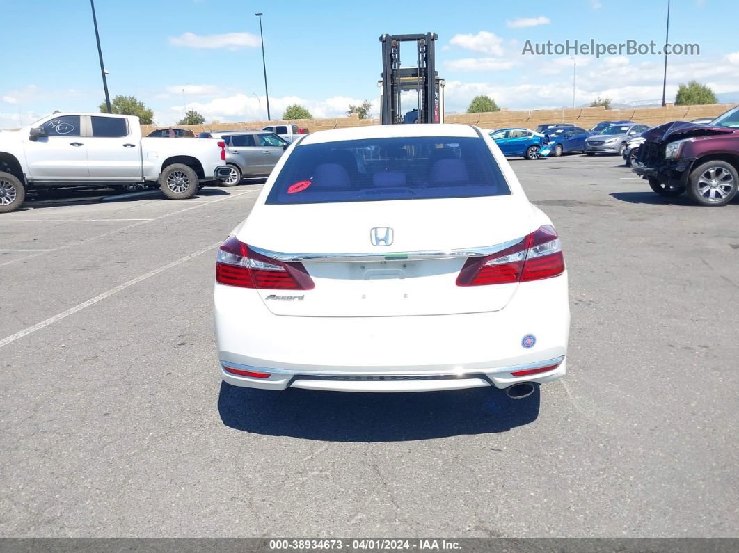 2017 Honda Accord Lx White vin: 1HGCR2F34HA233001