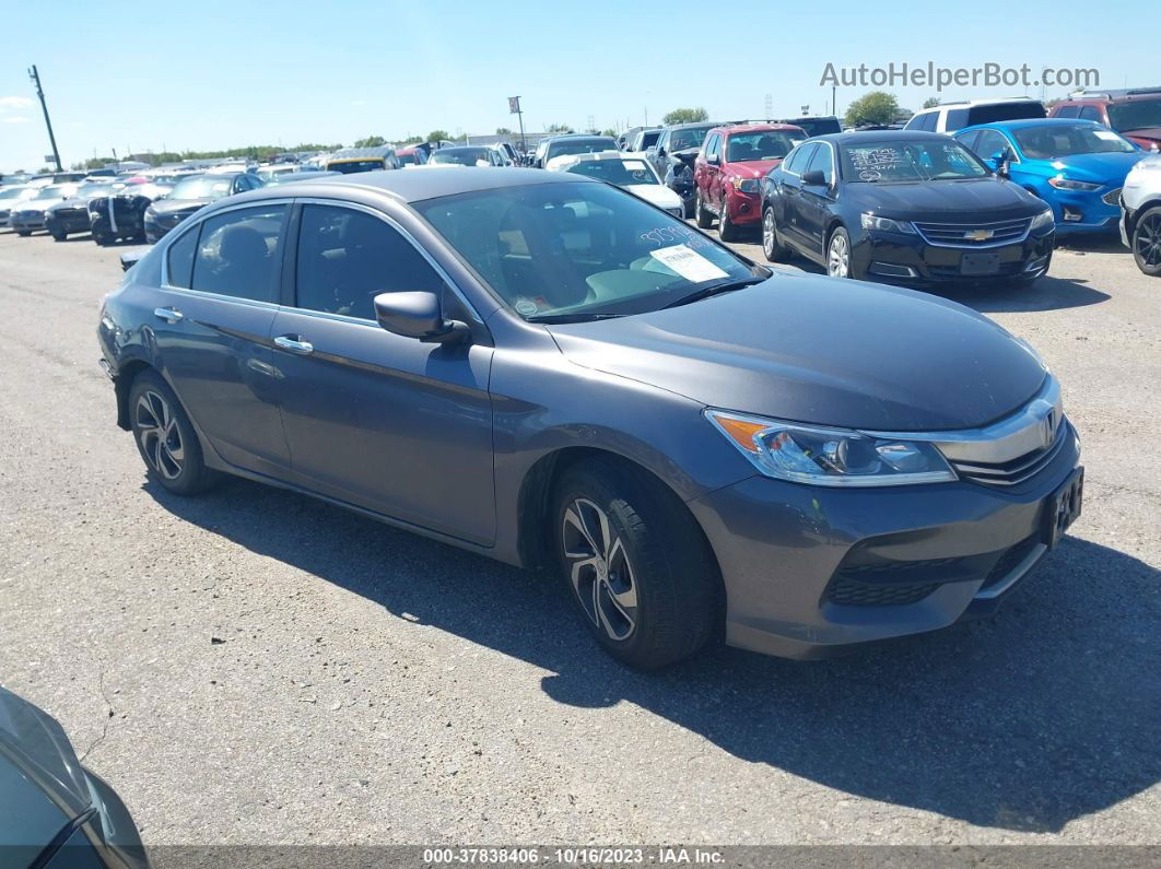 2017 Honda Accord Lx Gray vin: 1HGCR2F34HA289343