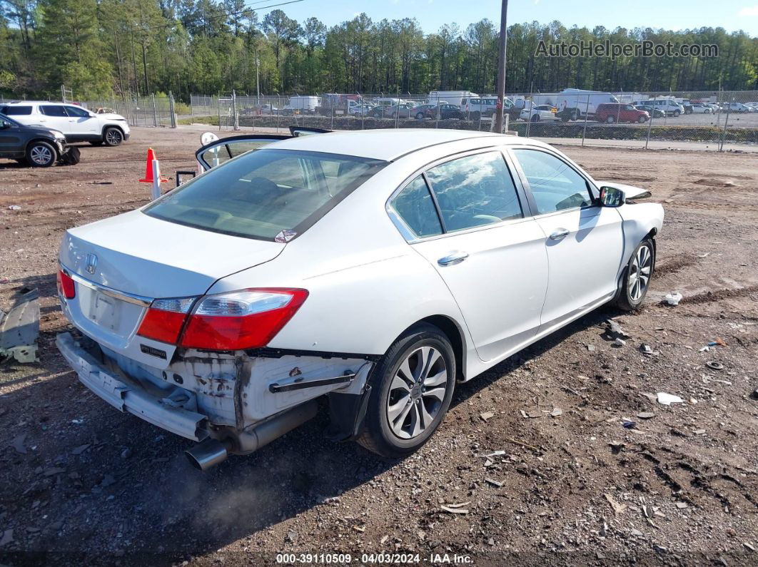 2014 Honda Accord Lx White vin: 1HGCR2F35EA005326