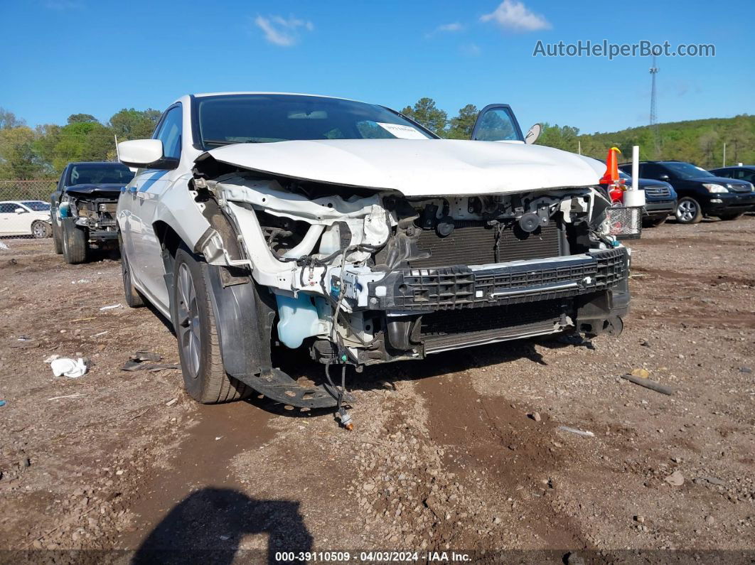 2014 Honda Accord Lx White vin: 1HGCR2F35EA005326