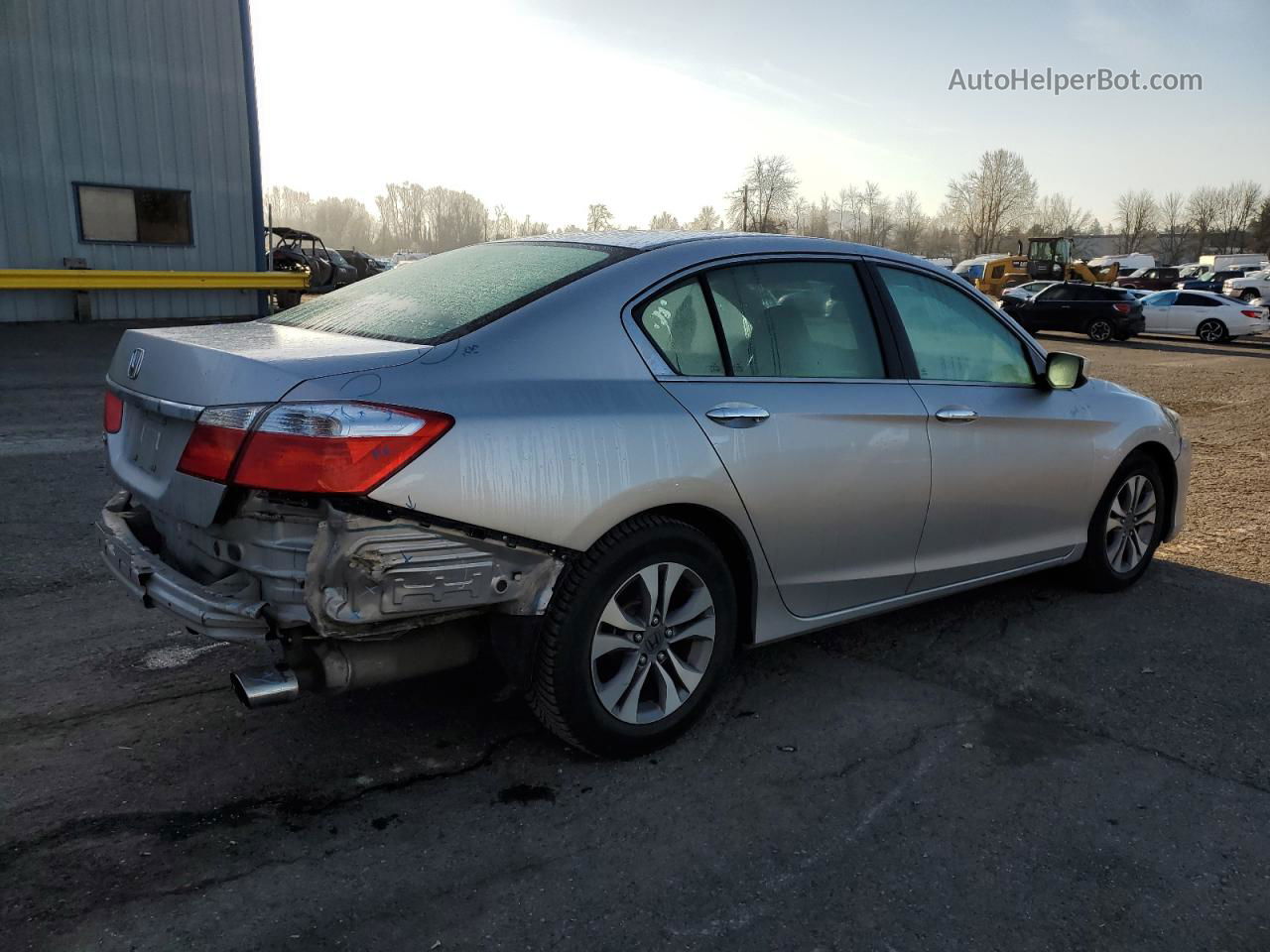 2014 Honda Accord Lx Silver vin: 1HGCR2F35EA034308