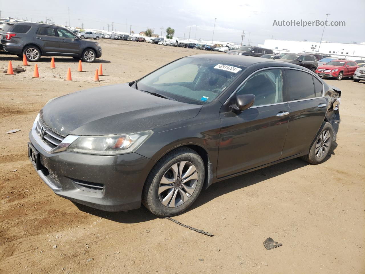 2014 Honda Accord Lx Black vin: 1HGCR2F35EA057376