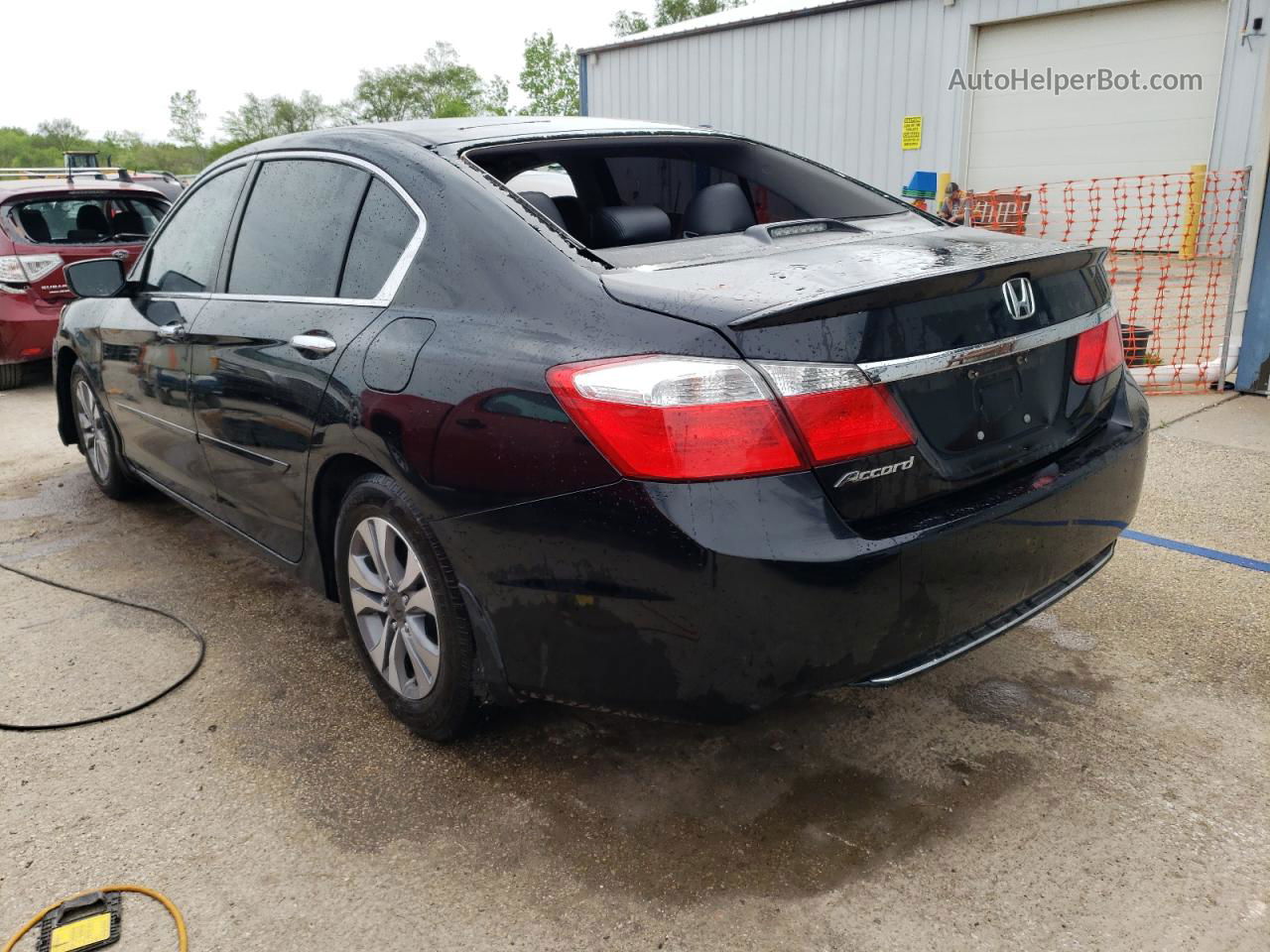 2014 Honda Accord Lx Black vin: 1HGCR2F35EA073416