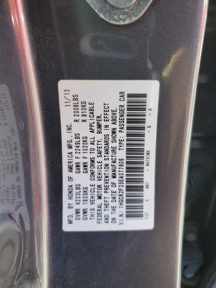 2014 Honda Accord Lx Charcoal vin: 1HGCR2F35EA077806